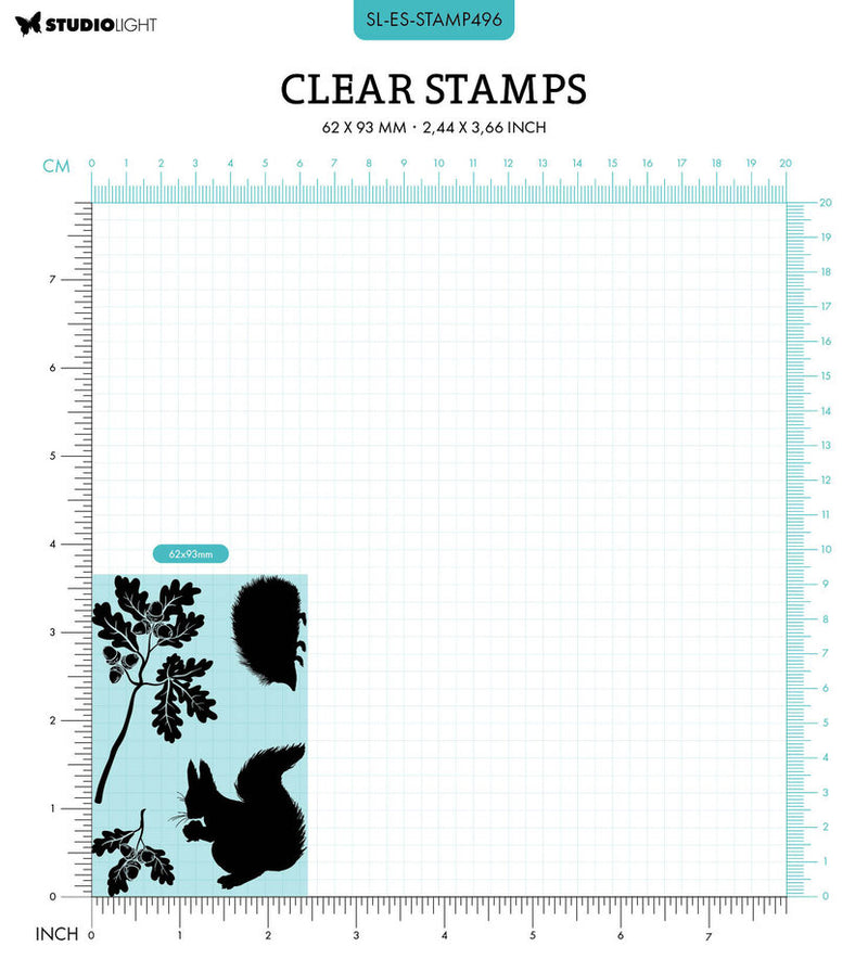 Studio Light - Clear Stamp Set - Essentials - Forest Animals