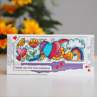 Woodware - Clear Stamps - 2.6 x 8 - Heart Border