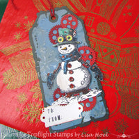 PaperArtsy - Stencil - Kay Carley PS070 - Snowflakes