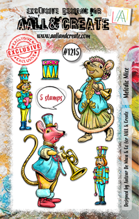 AALL & Create - A7 - Clear Stamps - 1215 - Autour De Mwa - Melodic Mice