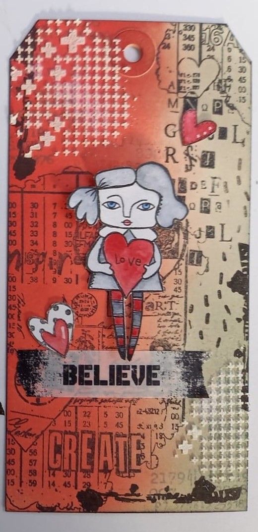 AALL & Create - A7 - Clear Stamps - 977 - Janet Klein - My Love