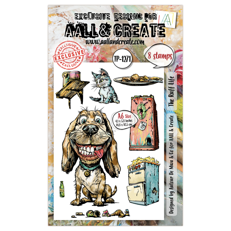 AALL & Create - A6 - Clear Stamps - 1271 - Author De Mwa - The Ruff Life