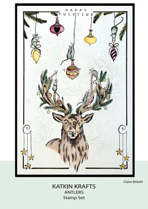 Katkin Krafts - Clear Photopolymer Stamps - Antlers