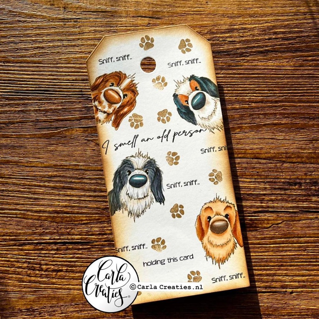 Craft Emotions - A6 - Clear Polymer Stamp Set - Carla Creaties - Dogs 1
