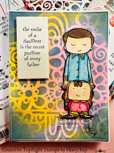 AALL & Create - A7 - Clear Stamps - 937 - Janet Klein - Father's Daughter