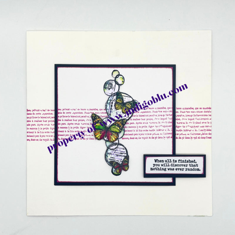 IndigoBlu - A6 - Mike Deakin Art - Cling Mounted Stamp - Journaling Textures 1