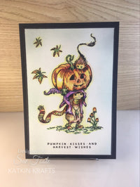 Katkin Krafts - Clear Photopolymer Stamps - Trick or Treat