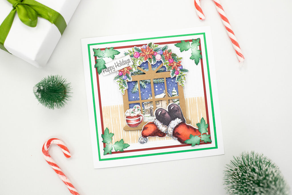 Creative Expressions - A5 - Clear Stamp & Die Set - Sheena Crafts - Through the Window - Christmas