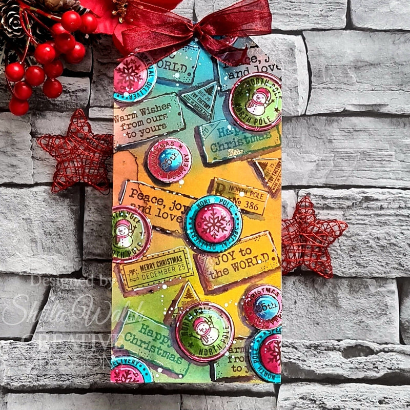 Woodware - Clear Stamps - A6 - Christmas Distressed Labels