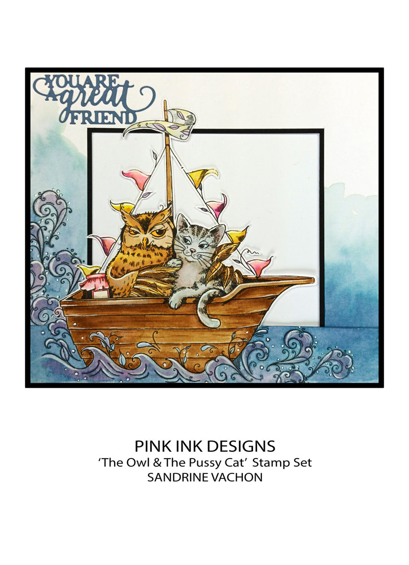 Pink Ink Designs - Clear Photopolymer Stamps - A5 - The Owl & The Pussy Cat