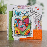 Woodware - Clear Stamps - A6 - Rainbow Heart