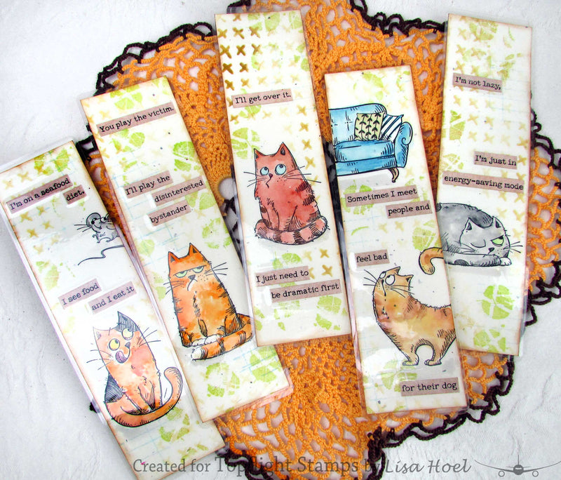 PaperArtsy - Seth Apter Mini 77 - Rubber Cling Mounted Stamp Set