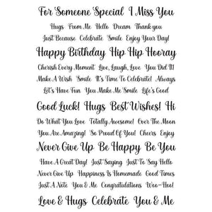 Creative Expressions - Wordies Sentiment Sheets - All Occasion