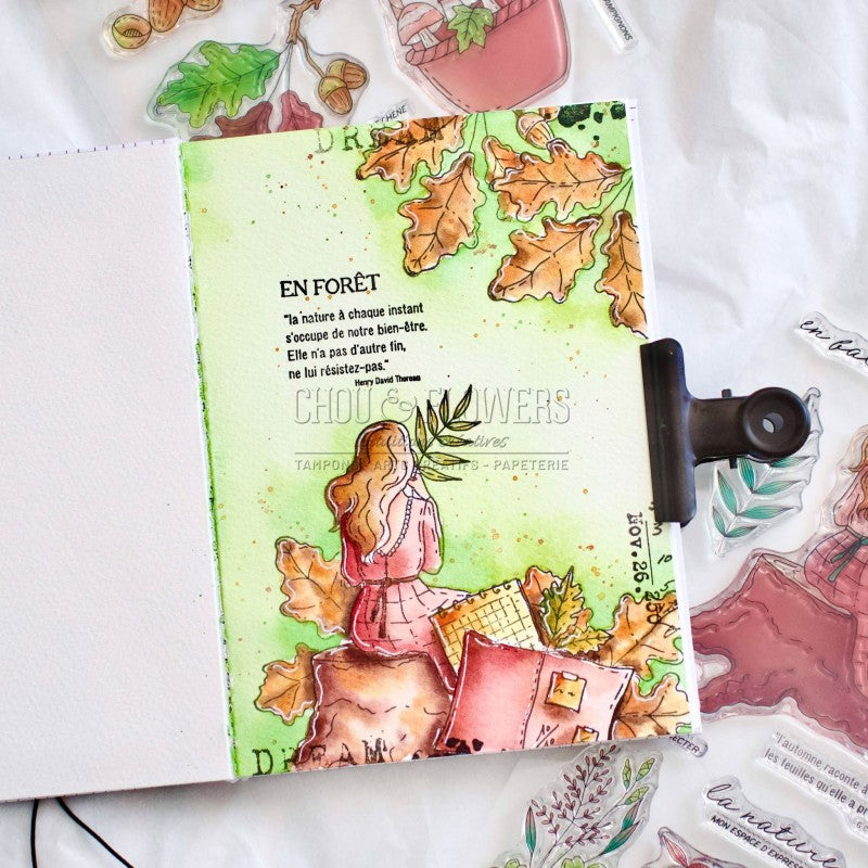 Chou & Flowers - Clear Stamps - A5 - The Woods - Walk In the Forest