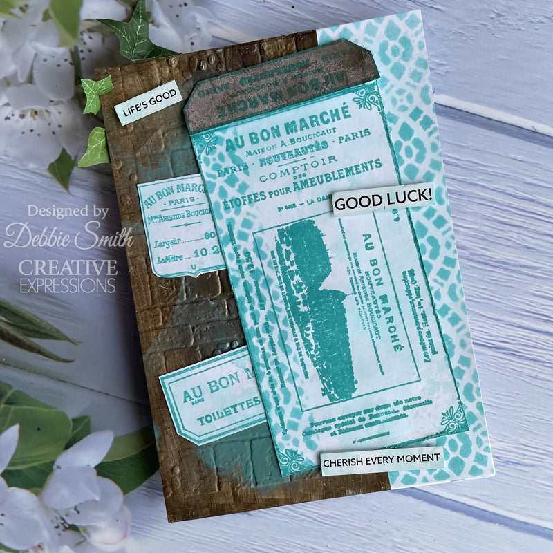 Creative Expressions - Stencil 6 x 6 - Taylor Made Journals - Lace Crochet