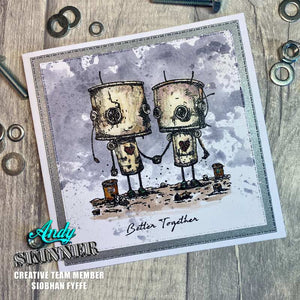 Creative Expressions - Rubber Cling Stamp - Andy Skinner - Bot-ology Better Together