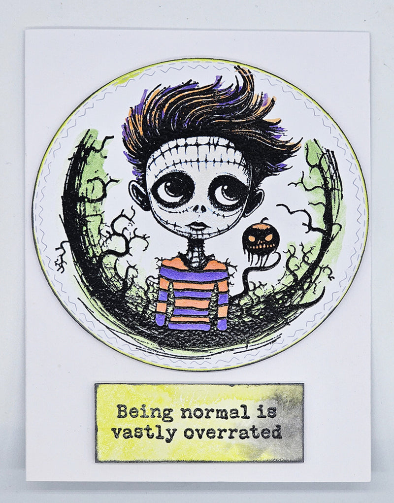 IndigoBlu - A6 - Cling Mounted Stamp - Spooky Boy