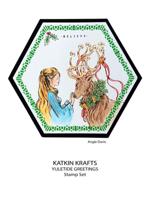 Katkin Krafts - Clear Photopolymer Stamps - Yuletide Greetings