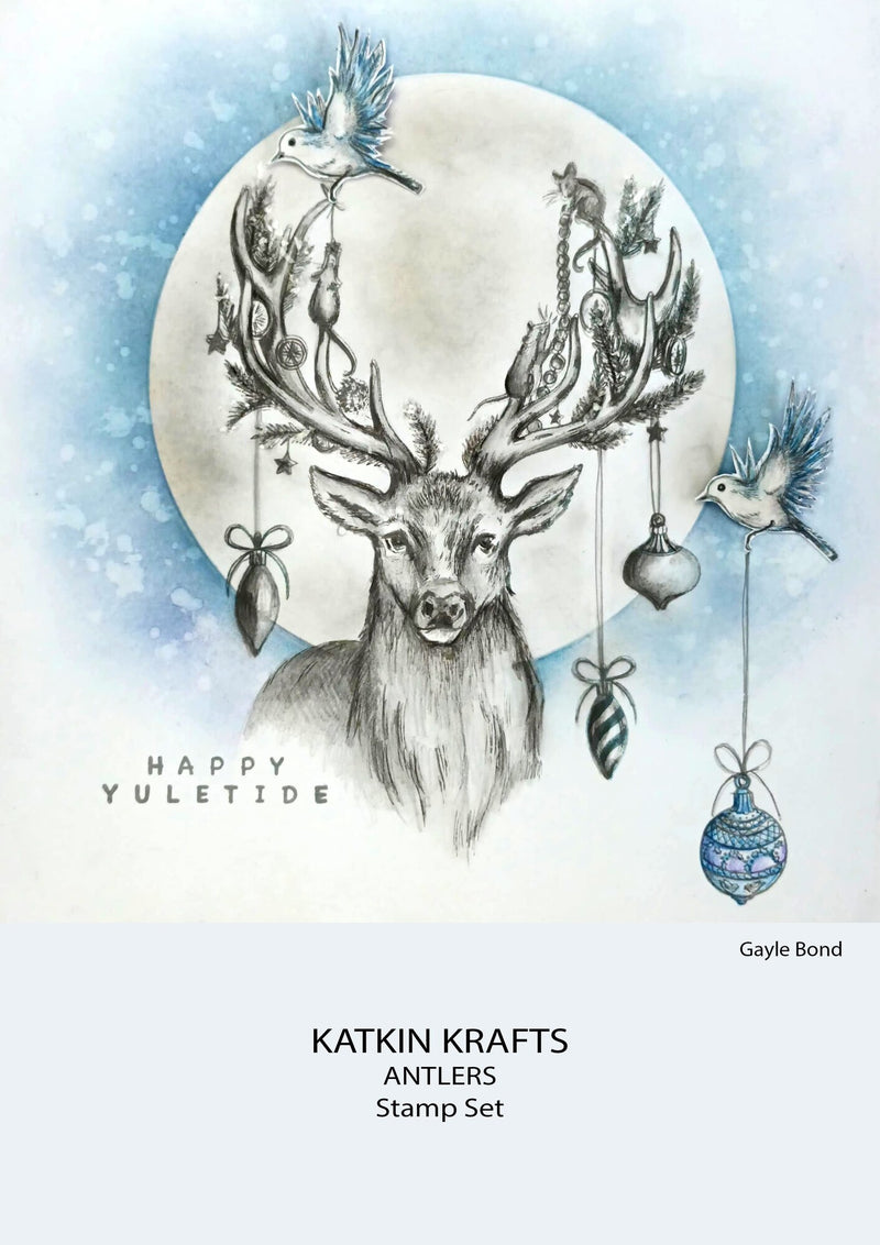 Katkin Krafts - Clear Photopolymer Stamps - Antlers