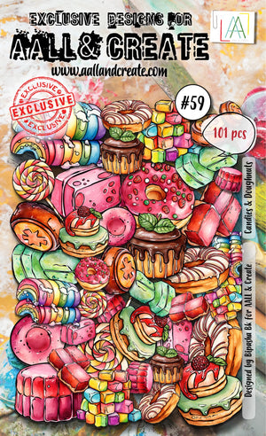 AALL & Create - Ephemera Die-cuts - 59 - Bipasha BK - Candies & Doughnuts