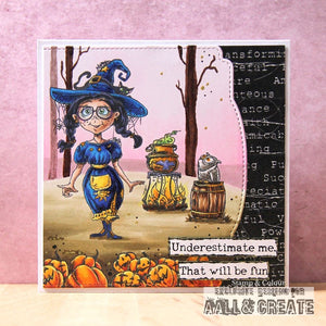 AALL & Create - A6 - Clear Stamps - 1238 - Haunted Spell - Autour DeMwa