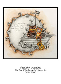 Pink Ink Designs - Clear Photopolymer Stamps - A5 - The Owl & The Pussy Cat