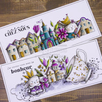 Chou & Flowers - Clear Stamps - A6 - Our Home - VIC119