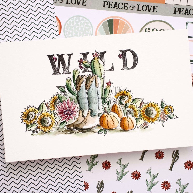 Chou & Flowers - Clear Stamps - Western Alphabet