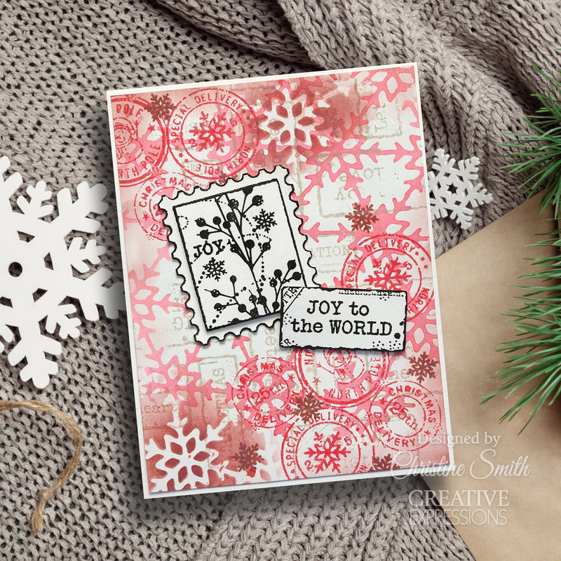 Woodware - Clear Stamps - A6 - Christmas Distressed Labels