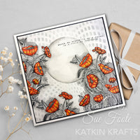 Katkin Krafts - Clear Photopolymer Stamps - Poppy Power