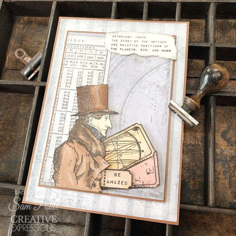 Creative Expressions - A6 - Rubber Stamp - Sam Poole - Mr. Foreteller