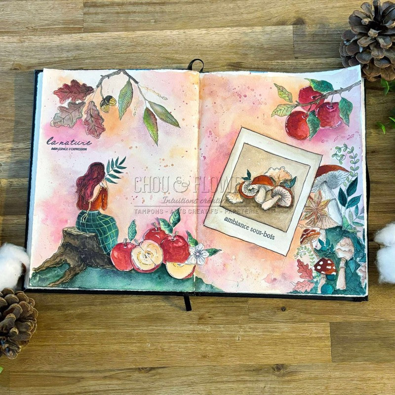 Chou & Flowers - Clear Stamps - A5 - The Woods - Walk In the Forest