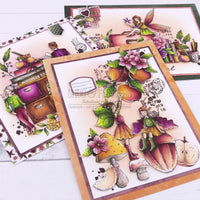 Chou & Flowers - A8 - Clear Stamps - The Woods - Mini Mushroom