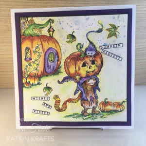 Katkin Krafts - Clear Photopolymer Stamps - Trick or Treat