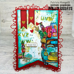 AALL & Create - A6 - Clear Stamps - 1221 - Author De Mwa - Gifts on Wheels