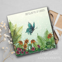 Katkin Krafts - Clear Photopolymer Stamps - The Butterfly Effect