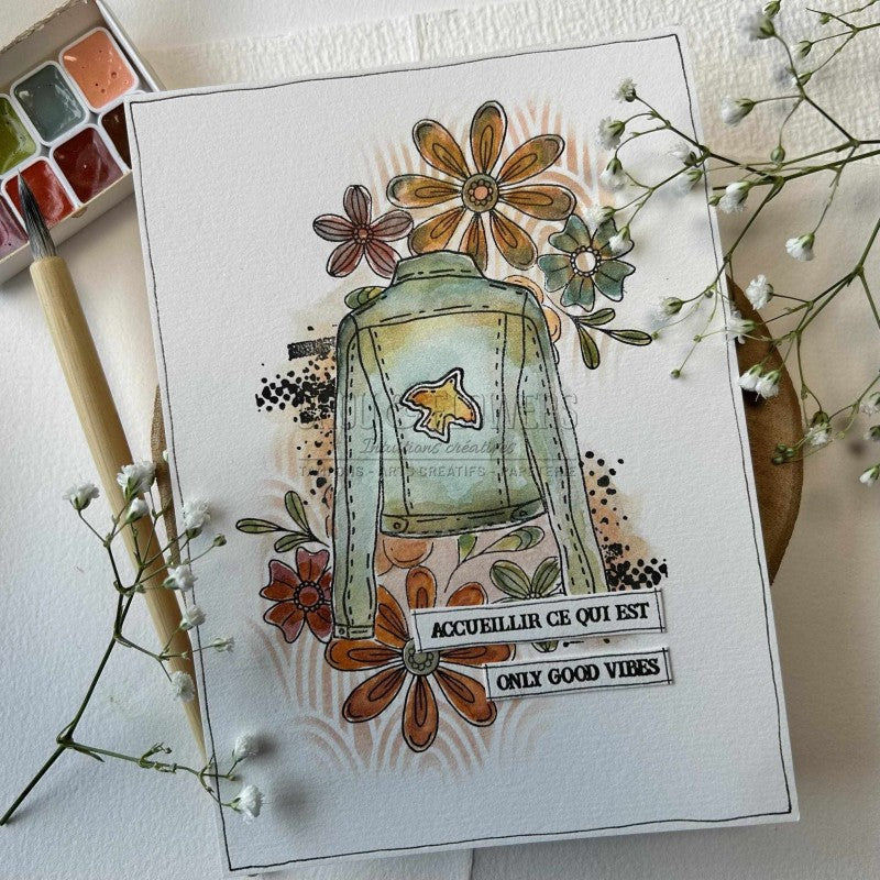 Chou & Flowers - Clear Stamps - A5 - Good Vibes