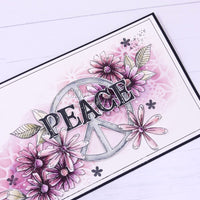 Chou & Flowers - Clear Stamps - Western Alphabet