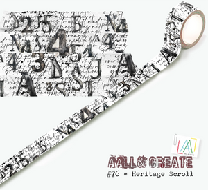 AALL & Create - Washi Tape - 76 - Heritage Scroll