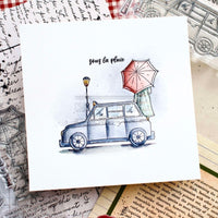 Chou & Flowers - Clear Stamps - In the Rain