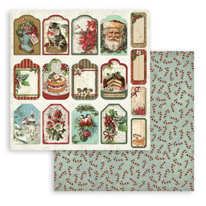 Stamperia - 8 x 8 - Paper Pad - Classic Christmas