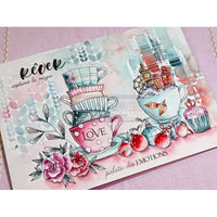 Chou & Flowers - Clear Stamps - A6 - London Cup of Tea