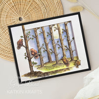 Katkin Krafts - Clear Photopolymer Stamps - Bright Birds