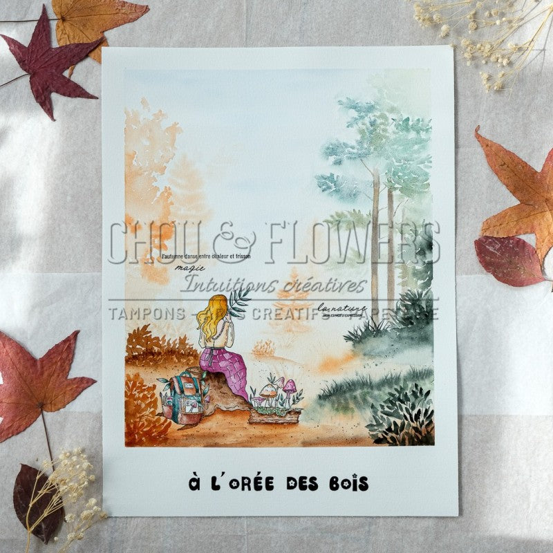 Chou & Flowers - Clear Stamps - A5 - The Woods - Walk In the Forest