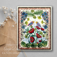 Katkin Krafts - Clear Photopolymer Stamps - Poppy Power