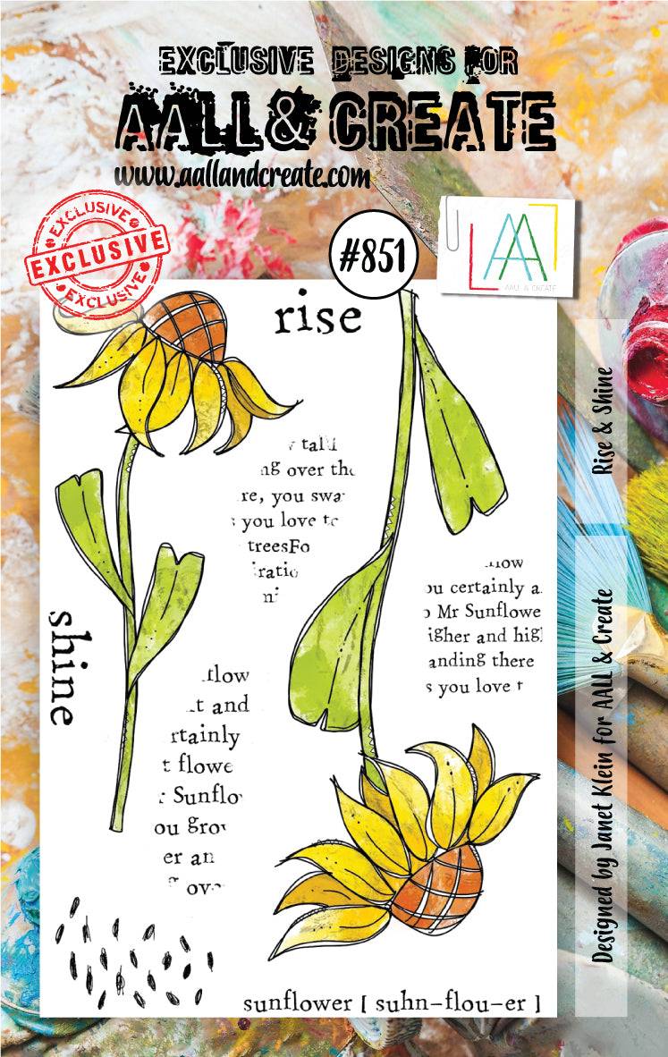 AALL & Create - A7 - Clear Stamps - 851 - Janet Klein - Rise & Shine