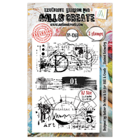 AALL & Create - A7 - Clear Stamps - 1261 - Autour De Mwa - Stained Geometry