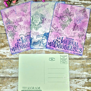 Creative Expressions - Clear Stamp Set - A5 - Taylor Made Journals - French Ads 2