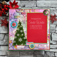 Woodware - Clear Stamps - A6 - Christmas Distressed Labels