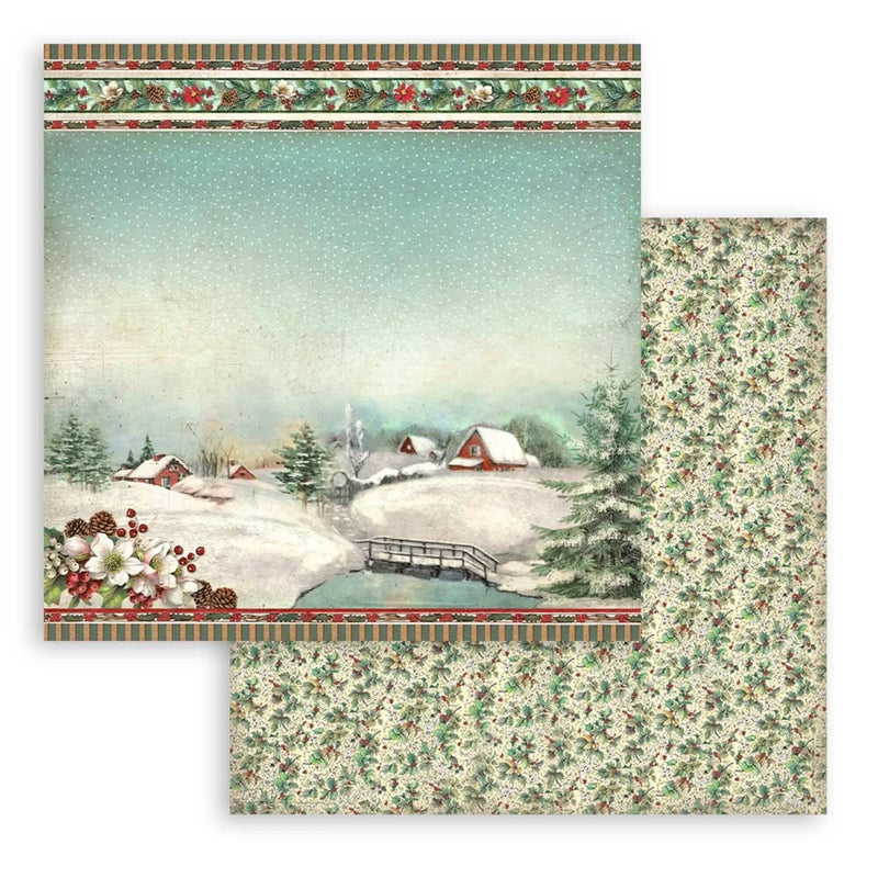 Stamperia - 8 x 8 - Paper Pad - Classic Christmas